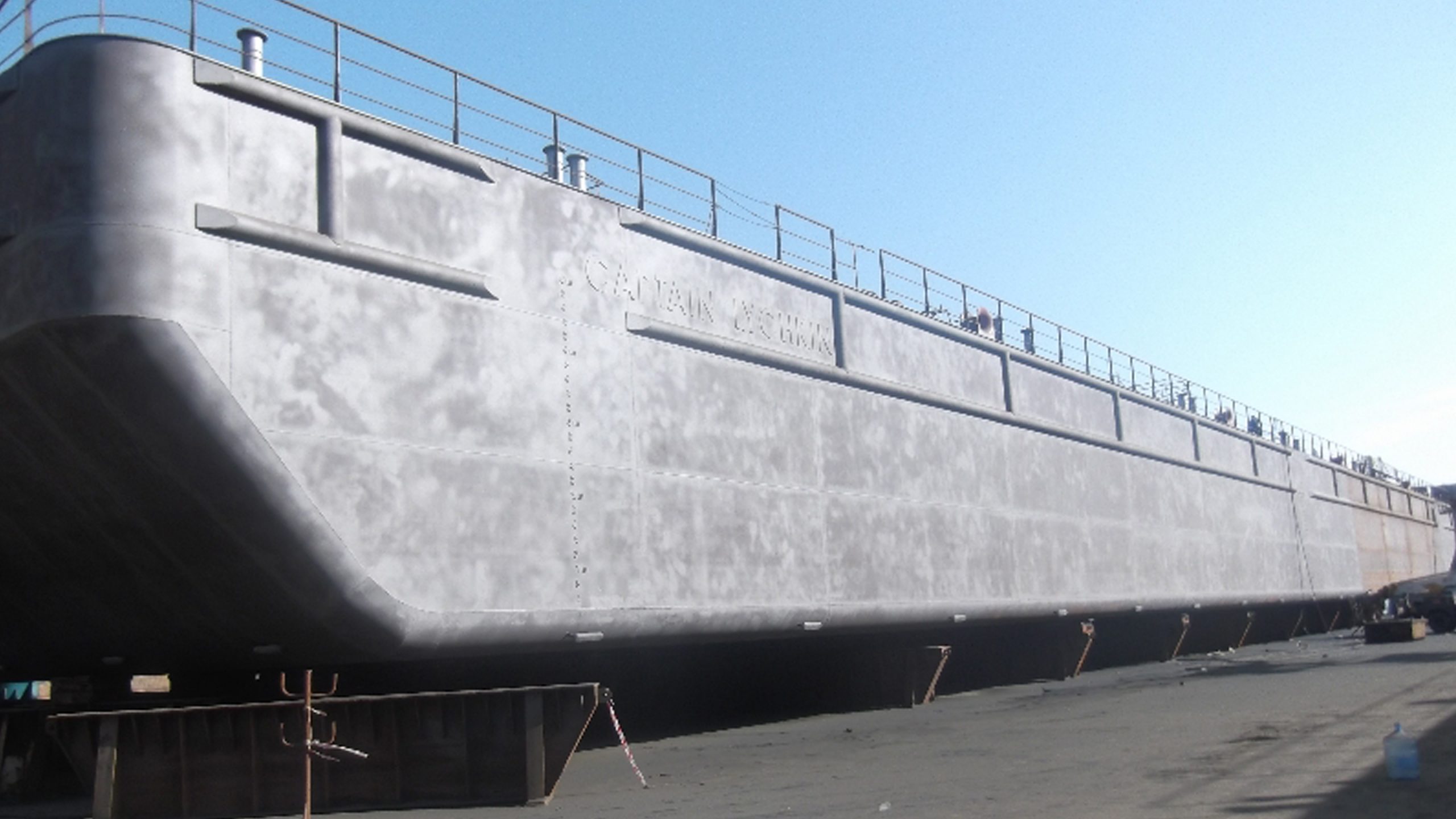 100 X 35 Metre Pontoon Barge İnşaası- Captain Lychkin