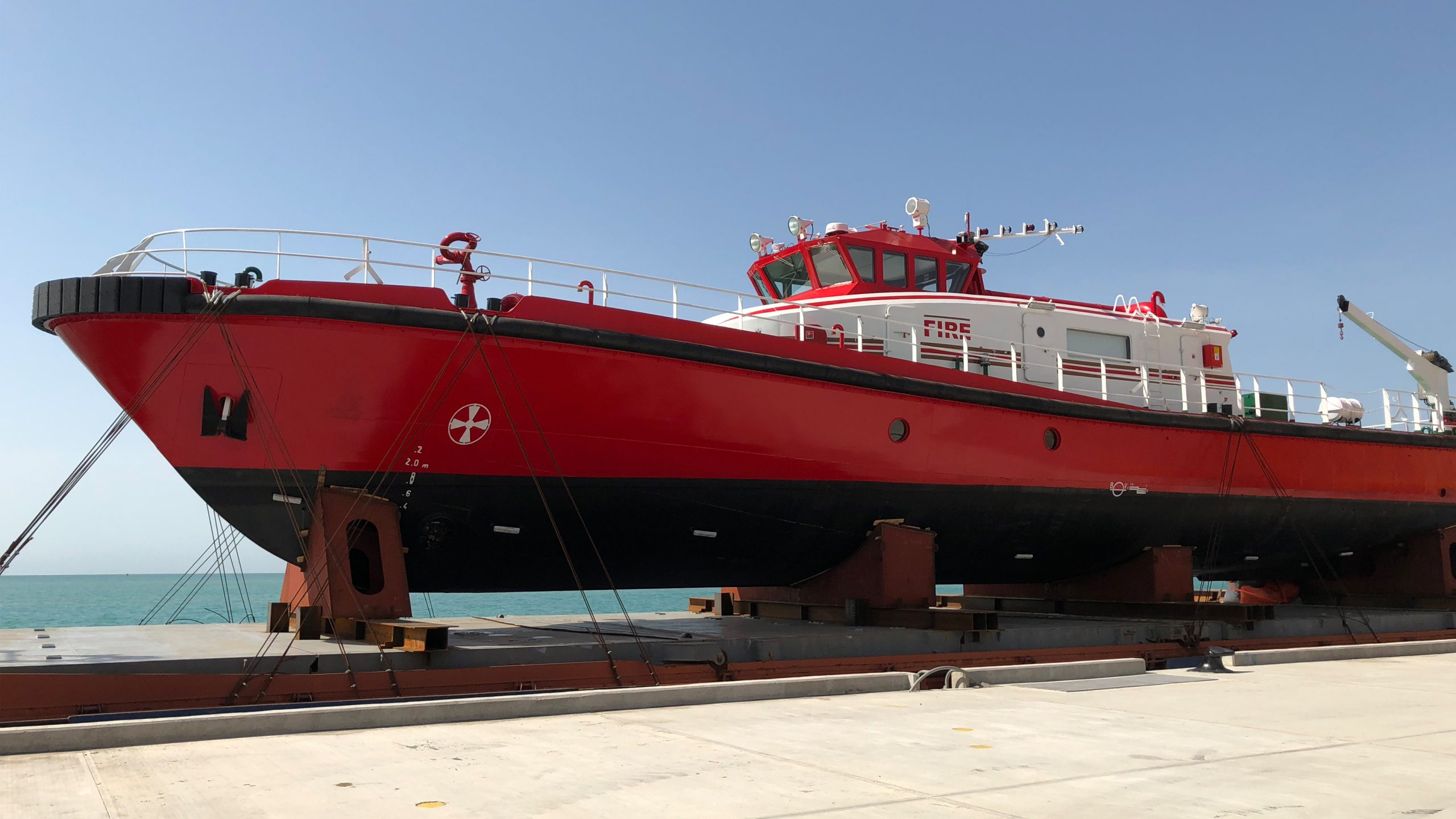 Uluslararası Türkmenbaşı Liman Projesi – Yangın Söndürme Gemisi Yapımı