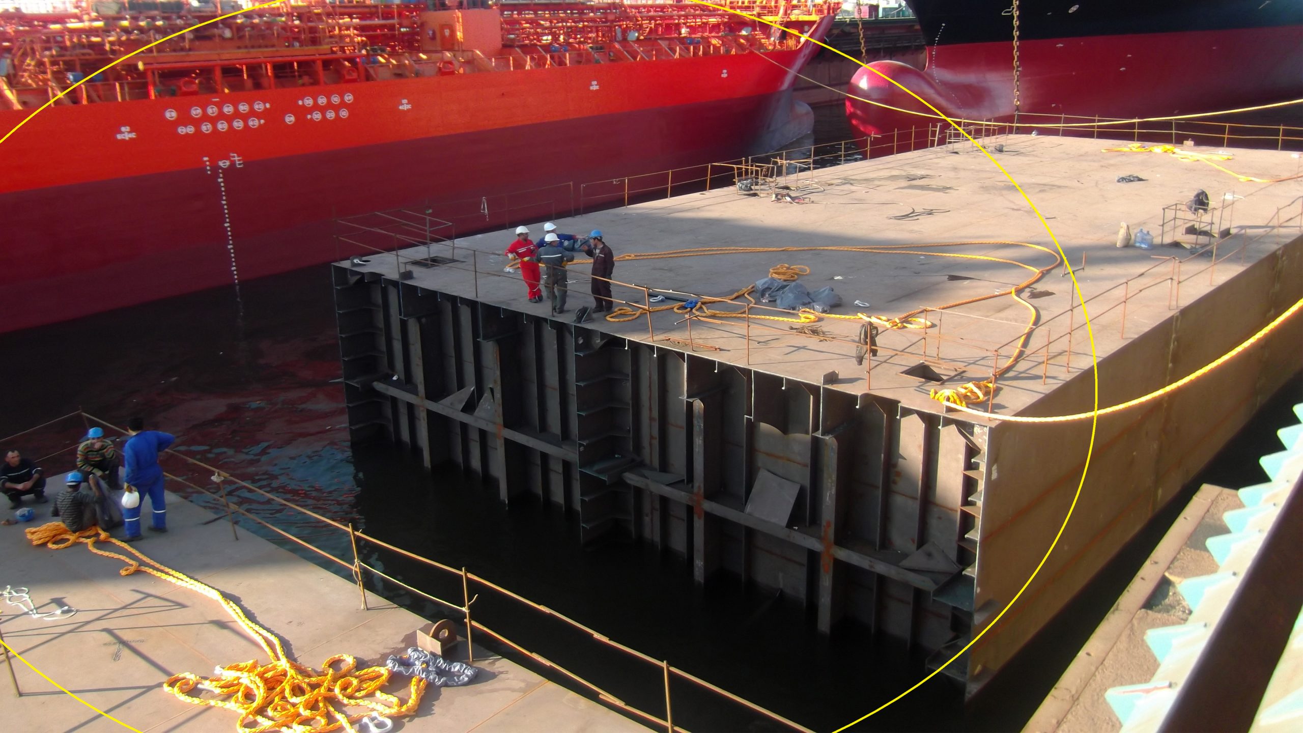 100 x 35 Meter Pontoon Barge Construction – Captain Lychkin
