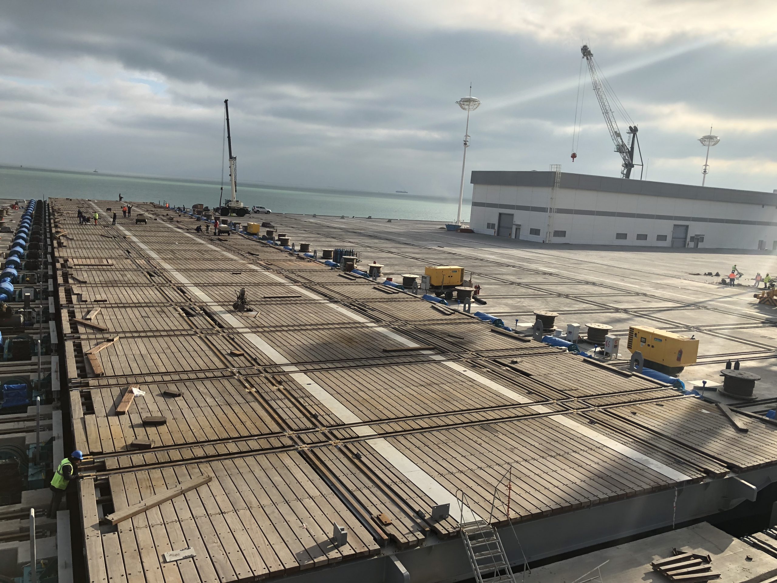 International Turkmenbashi Harbor Project – Shiplift Wood Covering , Rail Crossing Assembly and Welding Works