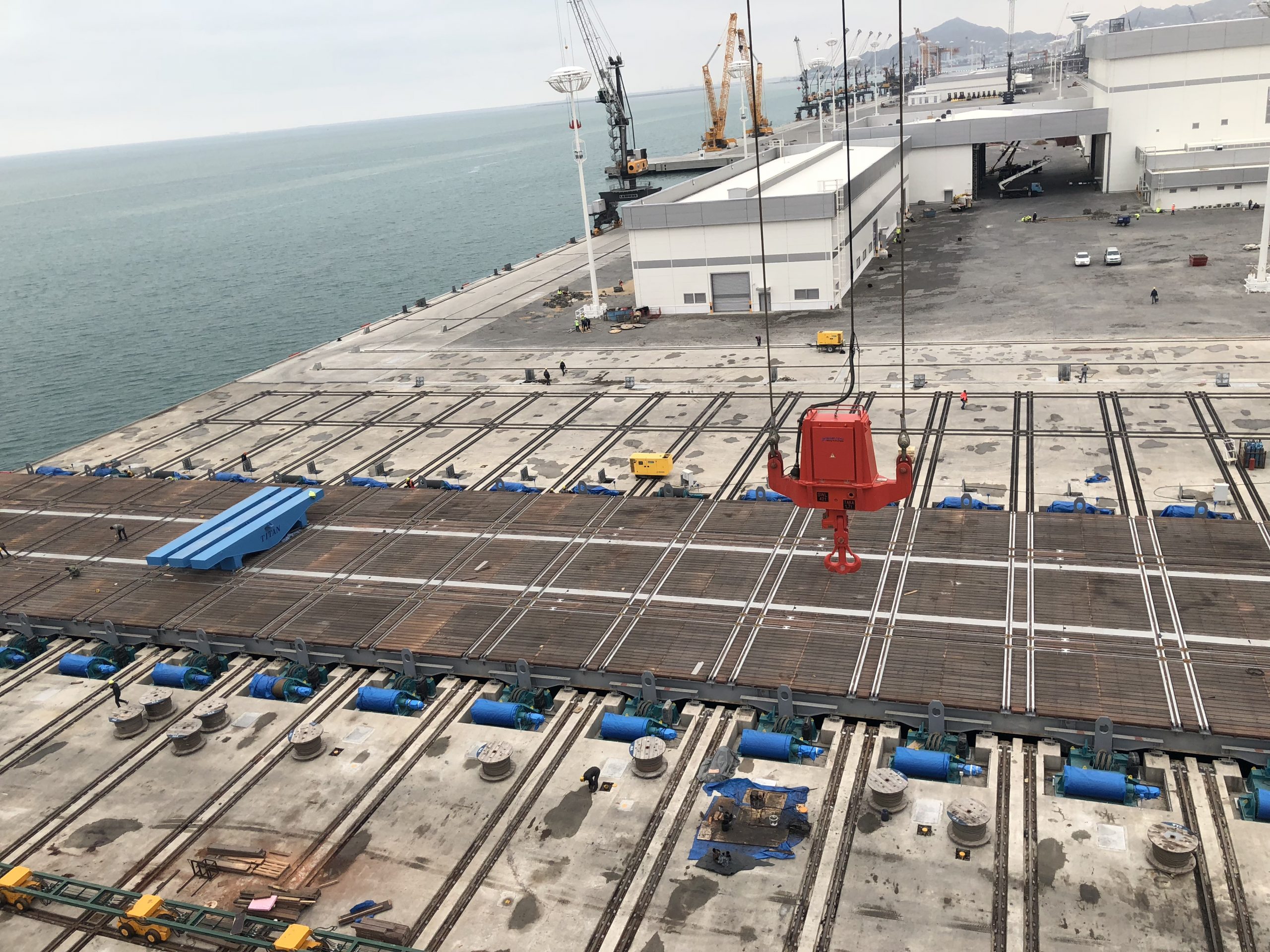 Uluslararası Türkmenbaşı Liman Projesi – Shiplift D60 Ahşap Kaplanması, Ray Crossing Montaj Ve Kaynak İşleri