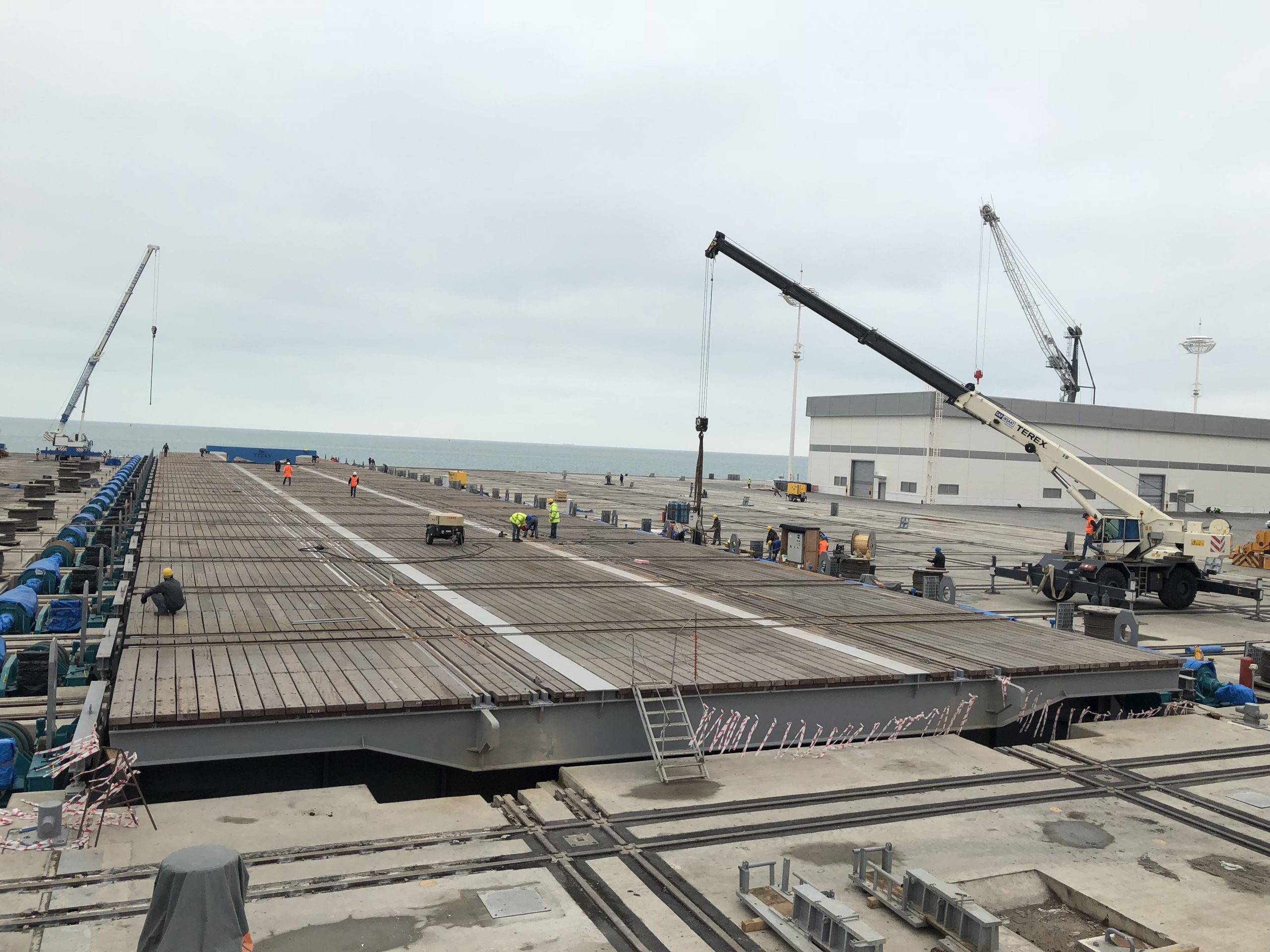 International Turkmenbashi Harbor Project – Shiplift Wood Covering , Rail Crossing Assembly and Welding Works